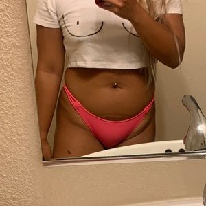 Victoria secret hot pink bottom